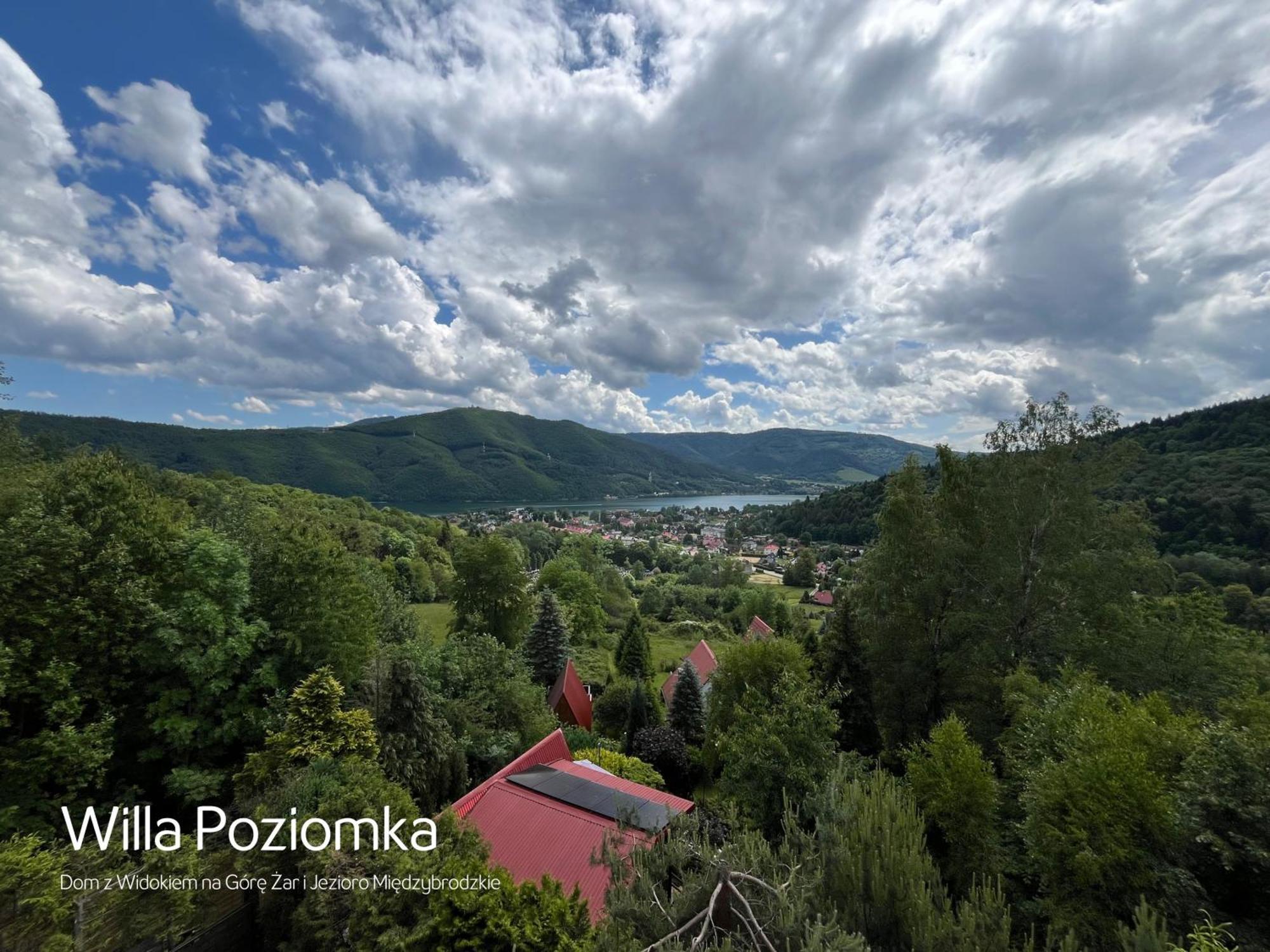 Willa Poziomka Z Tarasem I Widokiem Na Gore Zar I Jezioro Miedzybrodzkie Miedzybrodzie Bialskie Exterior photo